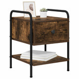 Bedside Cabinet Smoked Oak 35 x 36.5 x 47 cm Engineered Wood 8007663