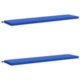 2-Piece Bench Cushions SOEST 2 pcs 100% Polyester Royal Blue 949229