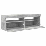 TV Cabinet with LED Lights Concrete Grey 120x35x40 cm 804377
