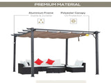 3 x 3 Aluminium Pergola Canopy Gazebo Awning Outdoor Garden Sun Shade Shelter Marquee Party BBQ, T3398P319914