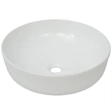 Basin Round Ceramic White 41.5x13.5 cm 142337