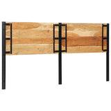 Headboard 200 cm Solid Wood Acacia and Iron 4017560