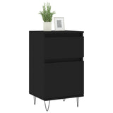 Sideboards 2 pcs Black 40x35x70 cm Engineered Wood 831151