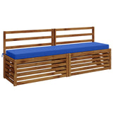 2-Piece Bench Cushions SOEST 2 pcs 100% Polyester Royal Blue 950041