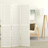 Folding 3-Panel Room Divider Japanese Style 120x170 cm White 352087