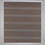 ZNTS Zebra Blind 140 x 175 cm Coffee 240225