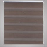 ZNTS Zebra Blind 140 x 175 cm Coffee 240225