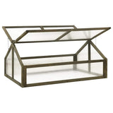 Greenhouse Grey Solid fir wood and transparent panels Medium 316416