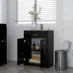 ZNTS Bathroom Cabinet Black 60x33x80 cm Engineered Wood 805025