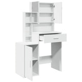 Dressing Table with Cabinet White 80x35x132 cm 848234