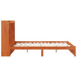 Bookcase Bed Frame with Headboard with Drawer Solid Pine Wood 3423797