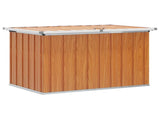 Outdoor Storage Box Wood 109 x 67 x 65 cm Galvanised Steel 42039092