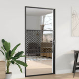 Glass Door Fretwork Black 102.5 x 3.5 x 201.5 cm Aluminium 42012452