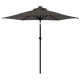 Garden Parasol with Steel Pole Anthracite 225x225x212 cm 4005060