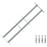 Security Grille for Windows with 2 Crossbars 3 pcs 630-1140 mm 42031274