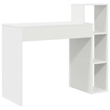 Desk with Shelf White 100 x 40 x 90 cm Engineered Wood 869314