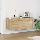 Wall Shoe Cabinet Sonoma Oak 100x35x38 cm Engineered Wood 821023