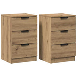 Bedside Cabinets 2 pcs Artisan Oak 40x36x65 cm Engineered Wood 856935