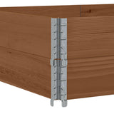 Pallet Collars 2 pcs Brown 150x100 cm Solid Wood Pine 4010308