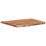 Table Top 70x60x2.5 cm Rectangular Solid Wood Acacia Live Edge 370619