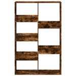 Bookcase Smoked Oak 100x33x155.5 cm Engineered Wood 3309397