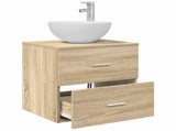 Wall-Mounted Sink Vanity Sonoma Oak 49.5 x 41 x 64.5 cm 890264