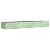 Planter Pastel Green 385 x 100 x 45 cm Galvanised Steel 42018275