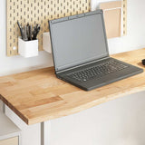 Desk Top Untreated 140x50x2.5 cm Solid Wood Oak Rectangular 4009010