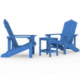 Garden Chair Aqua blue HDPE , steel 3095707