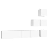 Wall-mounted TV Cabinet White Engineered Wood 3114574