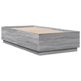 Bed Frame without Mattress Grey Sonoma 75x190 cm Small Single 3209763