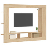 TV Cabinet Sonoma Oak 152x22x113 cm Engineered Wood 833724