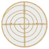 Dining Table 55 cm Tempered Glass and Steel 319434