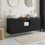 Bathroom Cabinet Set 3 pcs Black 49.5 x 41 x 64.5 cm 3405628