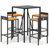 Garden Bar Set Black 3187675