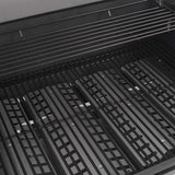 Gas Barbecue Grill with Wheel Silver Steel with Metal Hose 43047