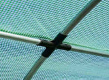 6 x 3 x 2 m Polytunnel Greenhouse with Roll-up Door and 12 Mesh Windows, Walk-in Garden Tunnel Warm T3398P314102