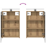 Bathroom Cabinet Set 4 pcs Artisan Oak Engineered Wood 3407366