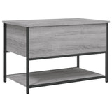 Storage Bench Grey Sonoma 70x42.5x47 cm Engineered Wood 839021