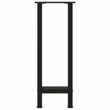 ZNTS Coffee Table Legs Black 2 pcs 28x cm Steel 4013292