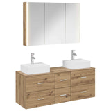 Bathroom Furniture Set 4 pcs Artisan Oak 3406830