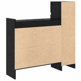 Shoe Cabinet Black Oak 100.5 x 28 x 100 cm Engineered Wood 871388
