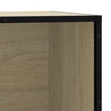 Shoe Bench Sonoma Oak 80x40x53.5 cm Engineered Wood and Metal 849225