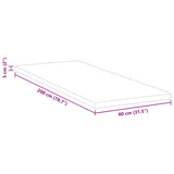 Mattress Topper White 80 x 200 x 5 cm Jaquard Fabric 4106221