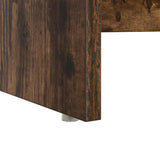Desk with Shelf Smoked Oak 120.5 x 44 x 88.5 cm Engineered Wood 869478