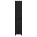 Highboard Black Oak 34.5 x 34 x 180 cm Engineered Wood 3416226