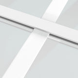 Sliding Door ESG Glass and Aluminium 76x205 cm White 151680