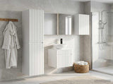 Bathroom Cabinet Set 5 pcs White Engineered Wood 3407351