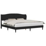 Bed Frame with Headboard Black 180 x 200 cm Faux Leather 42027872
