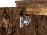 Desk Smoked Oak 120x42x76 cm Engineered Wood 861818